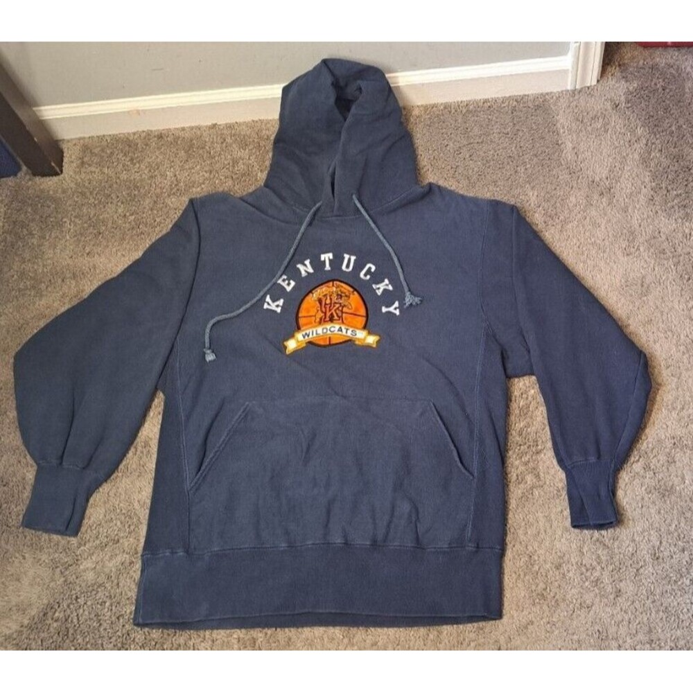 Vintage 90s University Of Kentucky Wildcats Hoodie Size Mens Extra Large